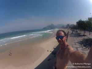 Running on Copacabana and Ipanema beaches